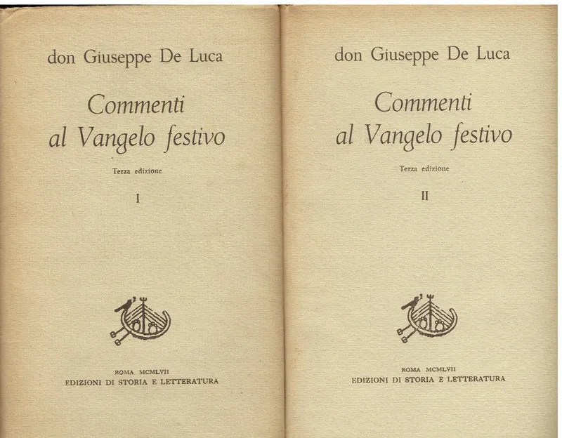 Commenti al Vangelo festivo. Due volumi
