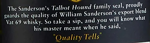 William Sanderson & Sons Whisky Vat 69-1000 Ml