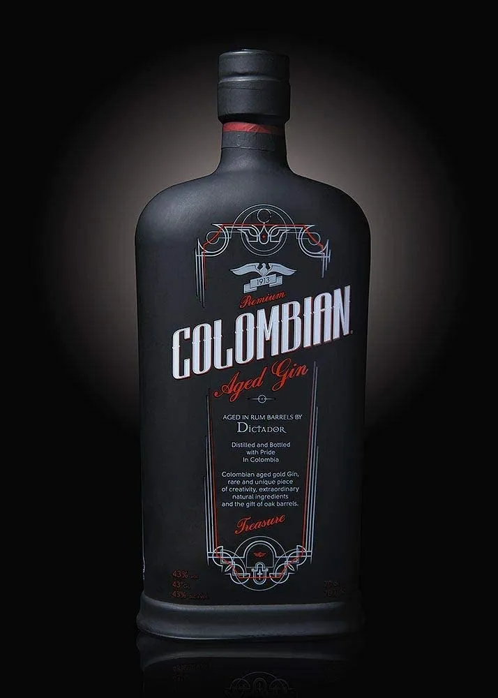COLOMBIAN TREASURE AGED GIN (BLACK), 700 ml