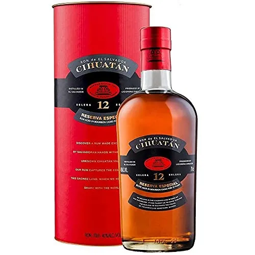 CIHUATAN SOLERA 12 ANNI EL SALVADOR RESERVA ESPECIAL BOURBON CASK 70 CL