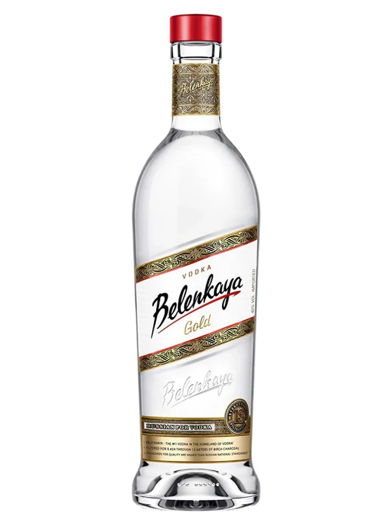 Vodka Belenkaya Gold 40%, Vodka russa dal sapore nobile, prestigioso ed inconfondibile, con sentori ricchi e perfettamente bilanciati.