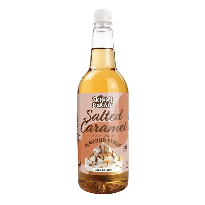 Sciroppo al gusto di caramello salato Skinny Barista - Caffè magro senza zucchero e senza calorie - 1 litro
