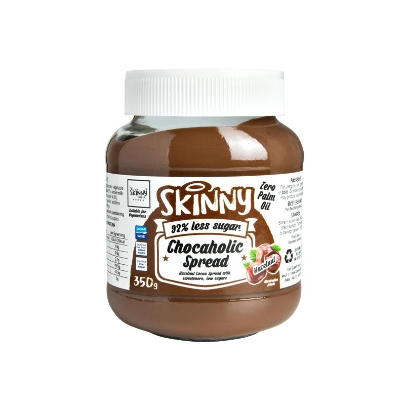 Crema spalmabile al cioccolato e nocciola a basso contenuto di zucchero - 350 g
