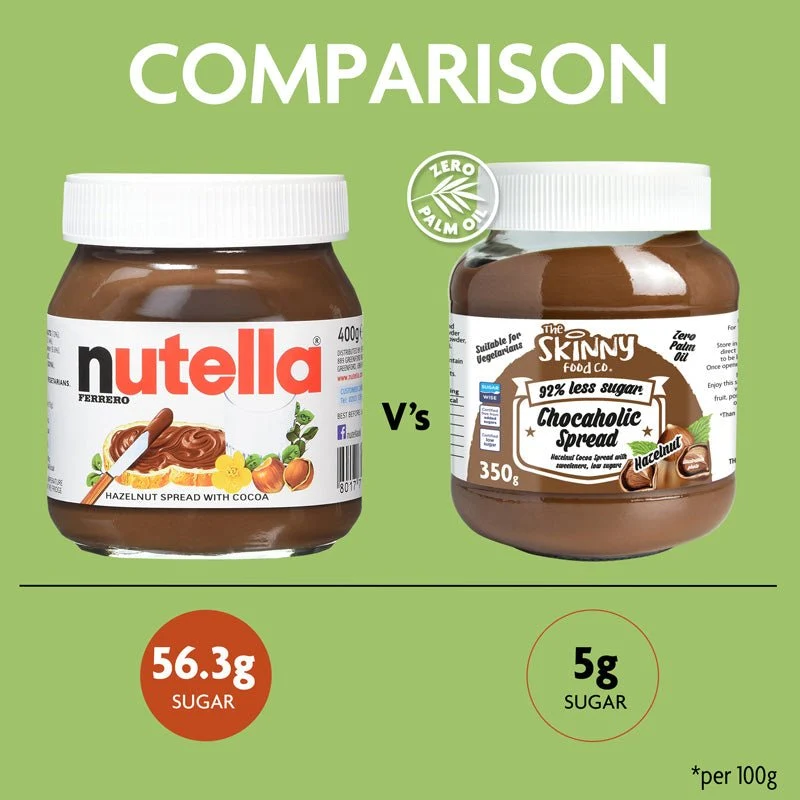 Crema spalmabile al cioccolato e nocciola a basso contenuto di zucchero - 350 g