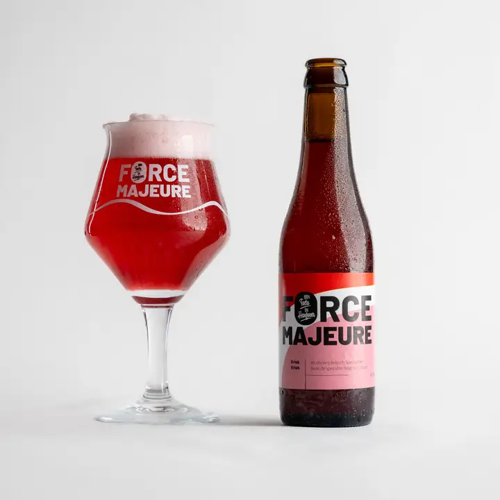 Bière Kriek Force Majeure 0,4% sans alcool