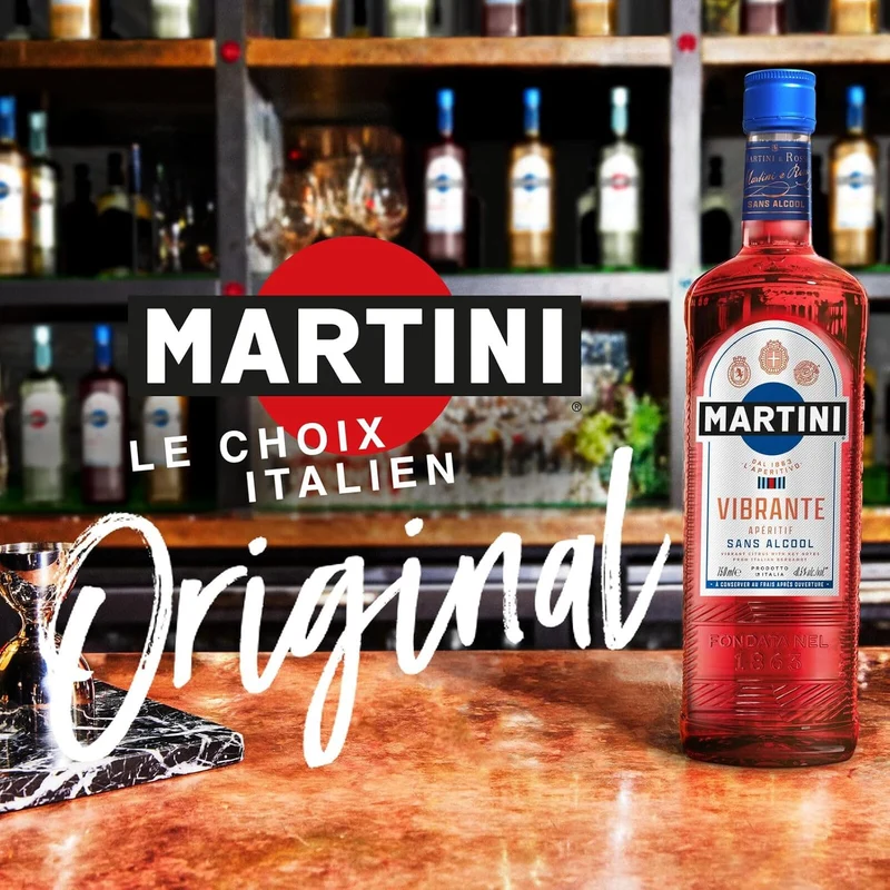 Apéritif Martini Vibrante 0,5% sans alcool