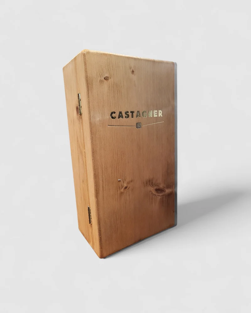 Grappa Rara Bianca Agadeìta con confezione in legno - Castagner