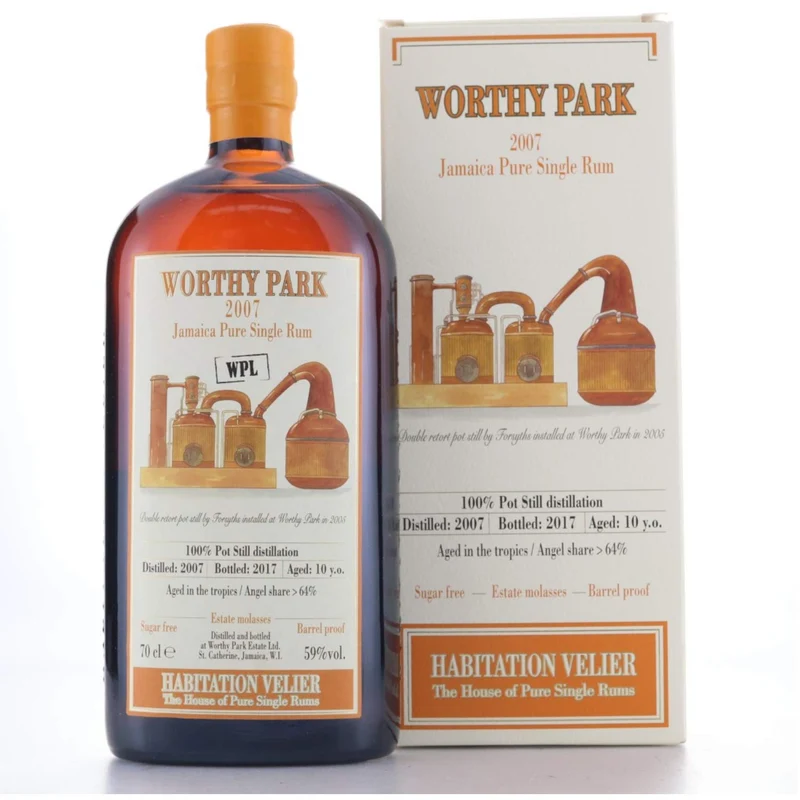 Habitation Vélier – Worthy Park 2007 – Rhum 59° 70cl sous étui